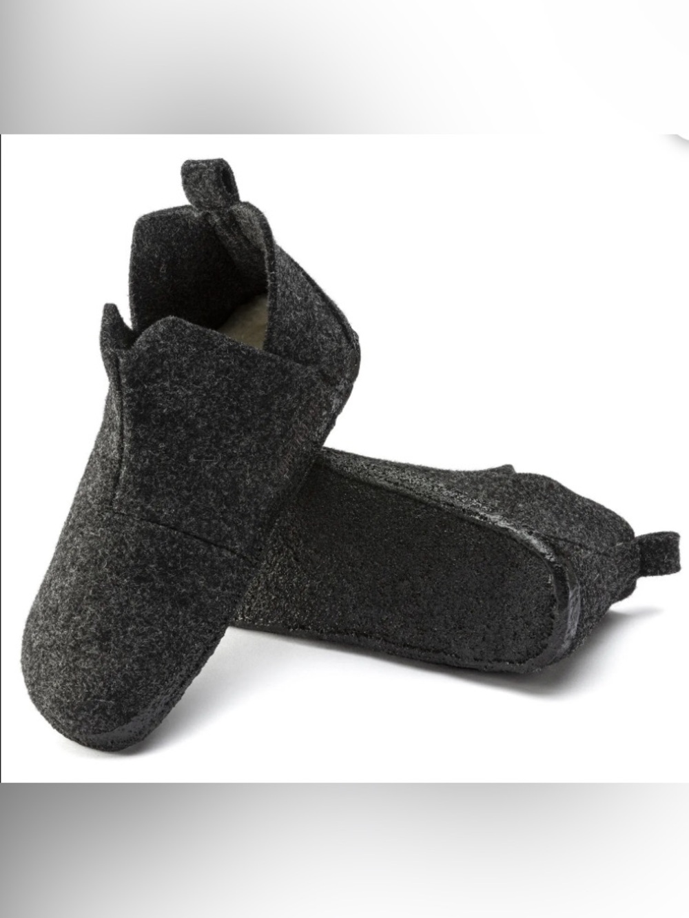 New Birkenstock Andermatt Anthracite Wool Felt Shearling Inner Slipper Boots